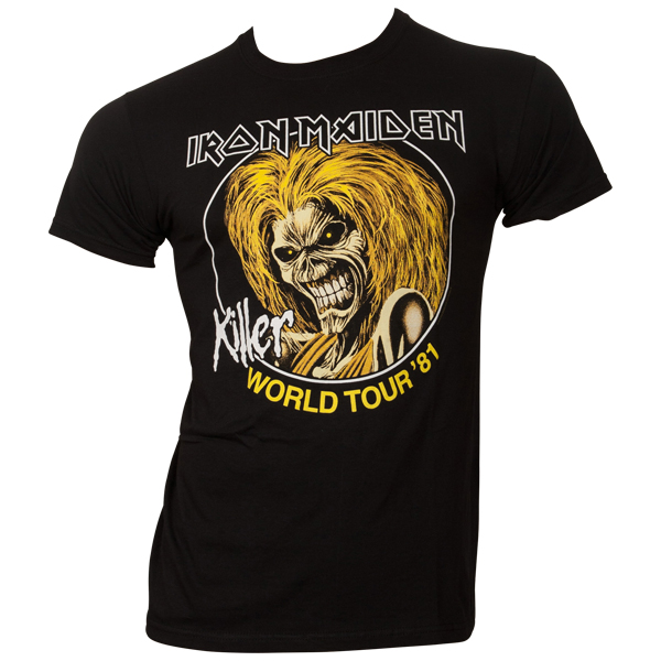 Iron Maiden - T-Shirt Killer World Tour 81 - schwarz