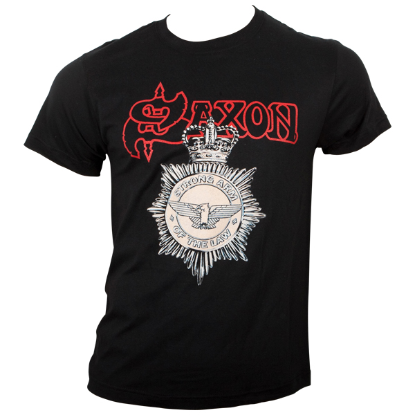 Saxon - T-Shirt Strong Arm of the Law - schwarz