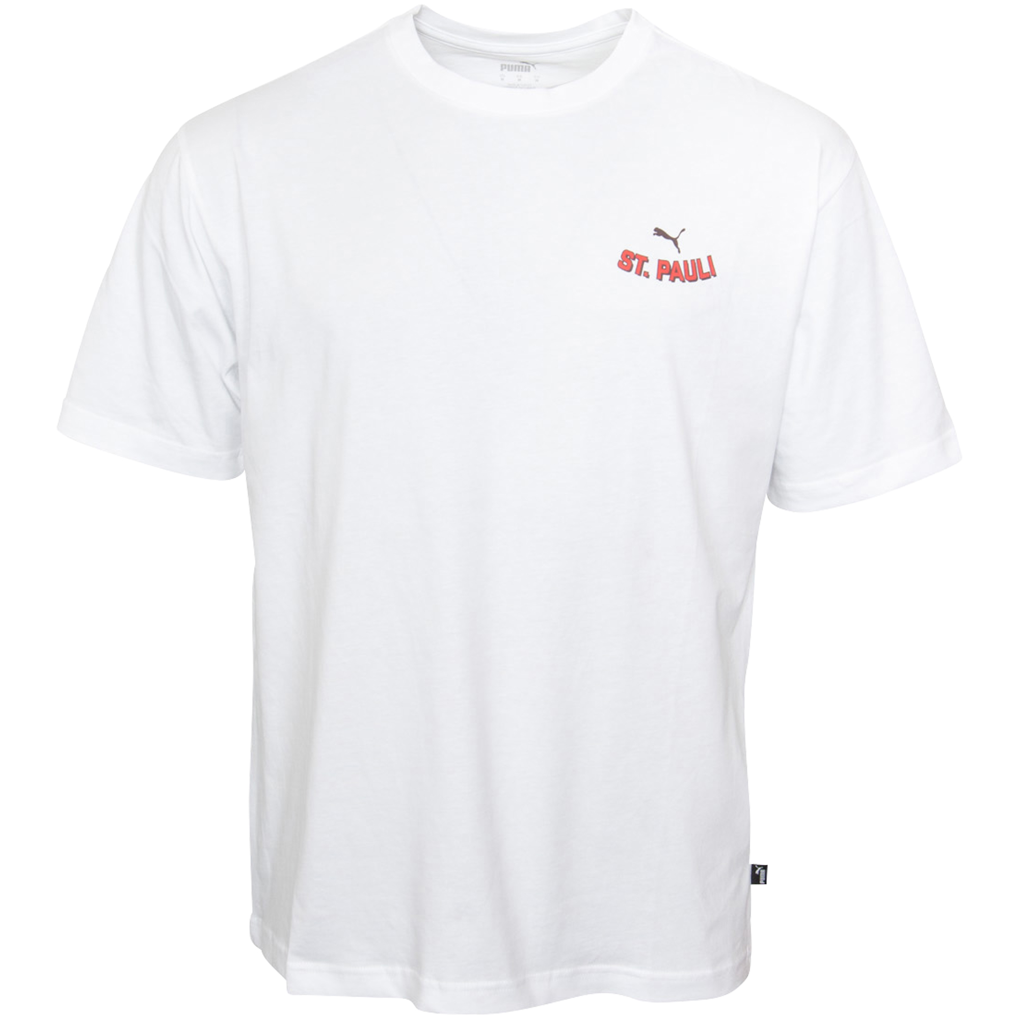 FC St. Pauli - PUMA T-Shirt "Graphic" mit Rückenprint - weiß