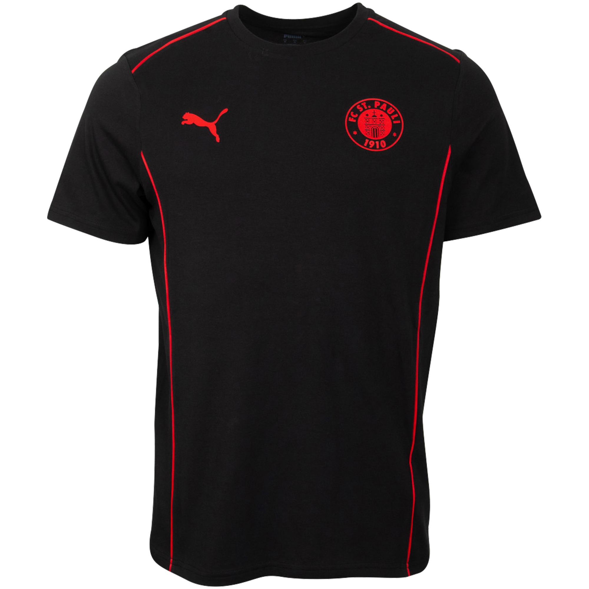 FC St. Pauli - PUMA T-Shirt 'Casuals' 2024/25 - schwarz